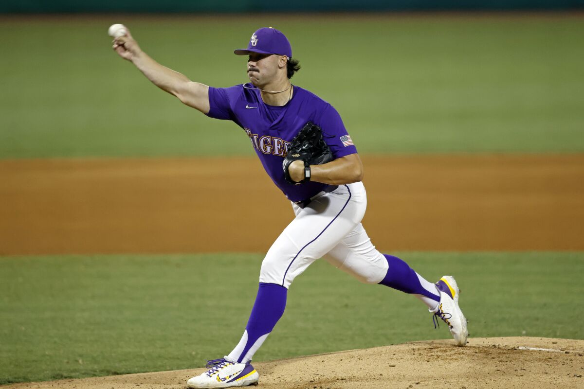 LSU's Skenes closing in on strikeout record as Tigers head to College
