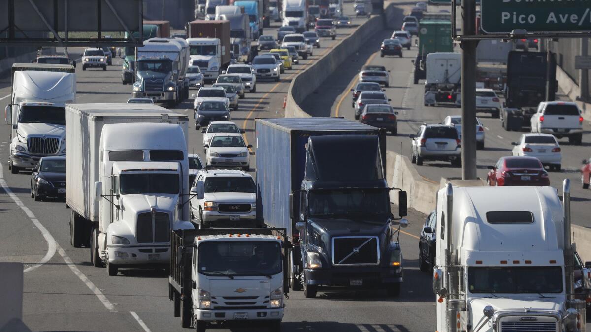 Transportation was one of the sectors that added jobs in February in California.