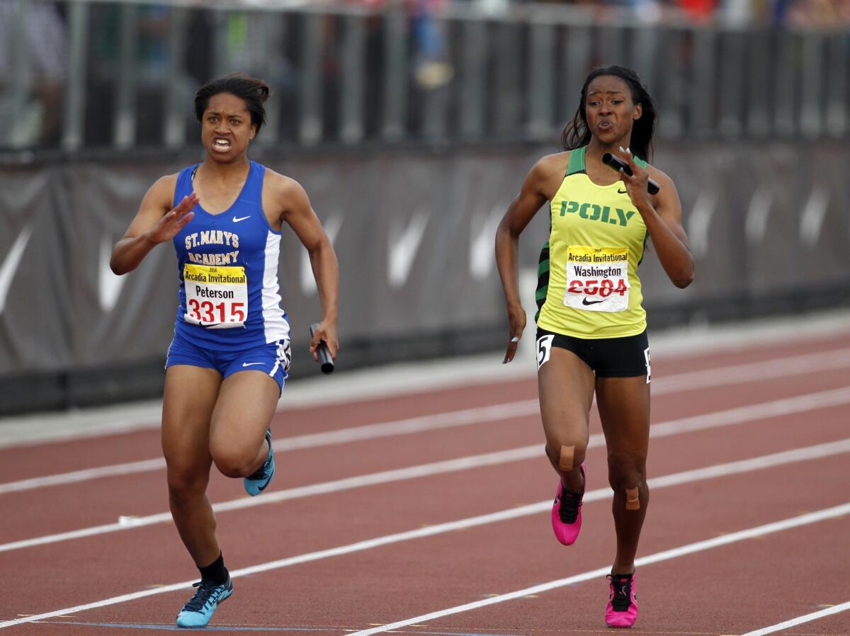 Ariana Washington looks to become the third girl to win the 100- and 200- meter races three years in a row at this weekend's state track and field championships.