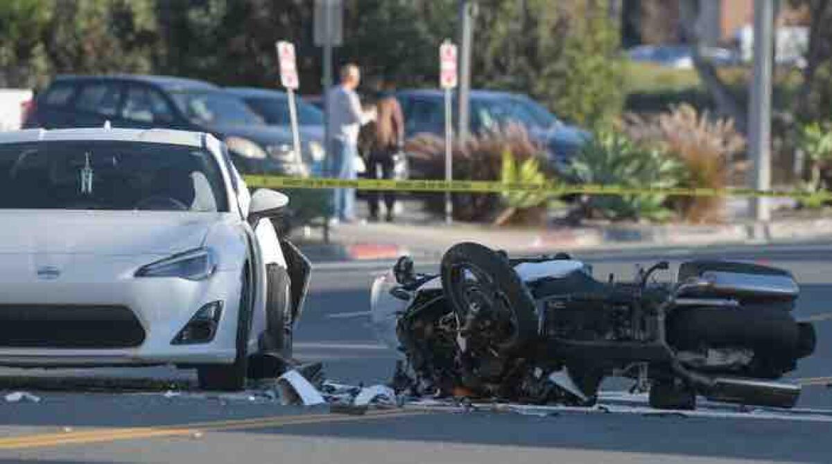 Huntington Beach Police Officer Jeremy Roberts was hurt in a collision in Long Beach on Dec. 7.
