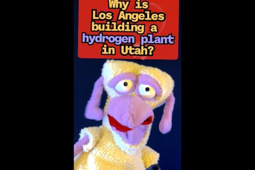 Why is Los Angeles building a hydrogen plant in Utah?