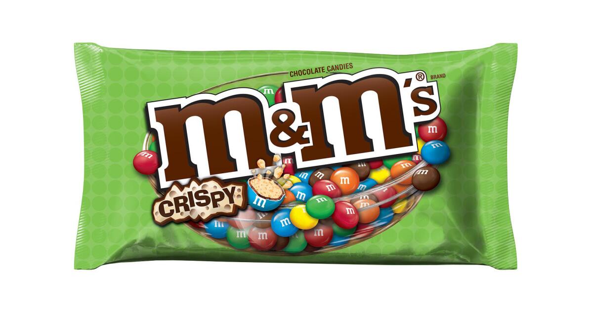 M&M'S Crispy Chocolate Candy Bag, 9.9 oz