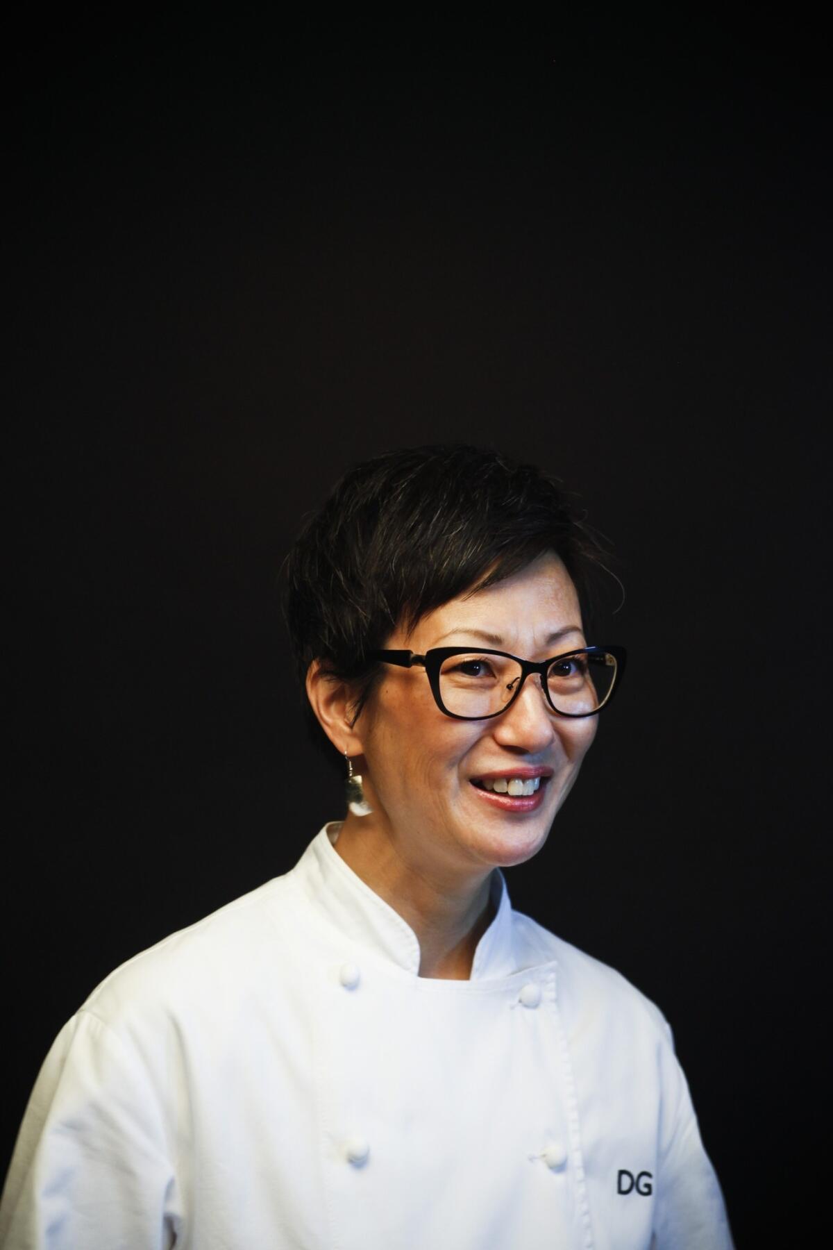 Pastry chef Della Gossett of Spago restaurant in Beverly Hills.