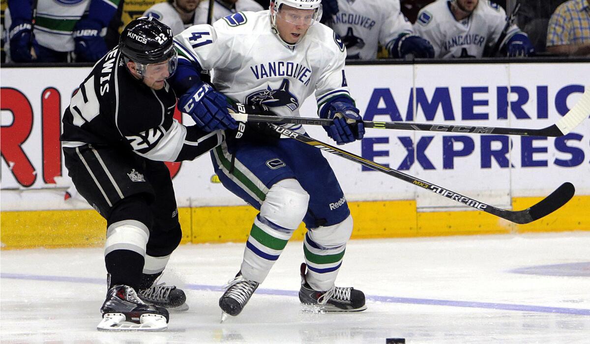 When the puck drops Monday night for Trevor Lewis and the Kings vs. Ronalds Kenins and the Canucks, a playoff atmosphere will be the backdrop.