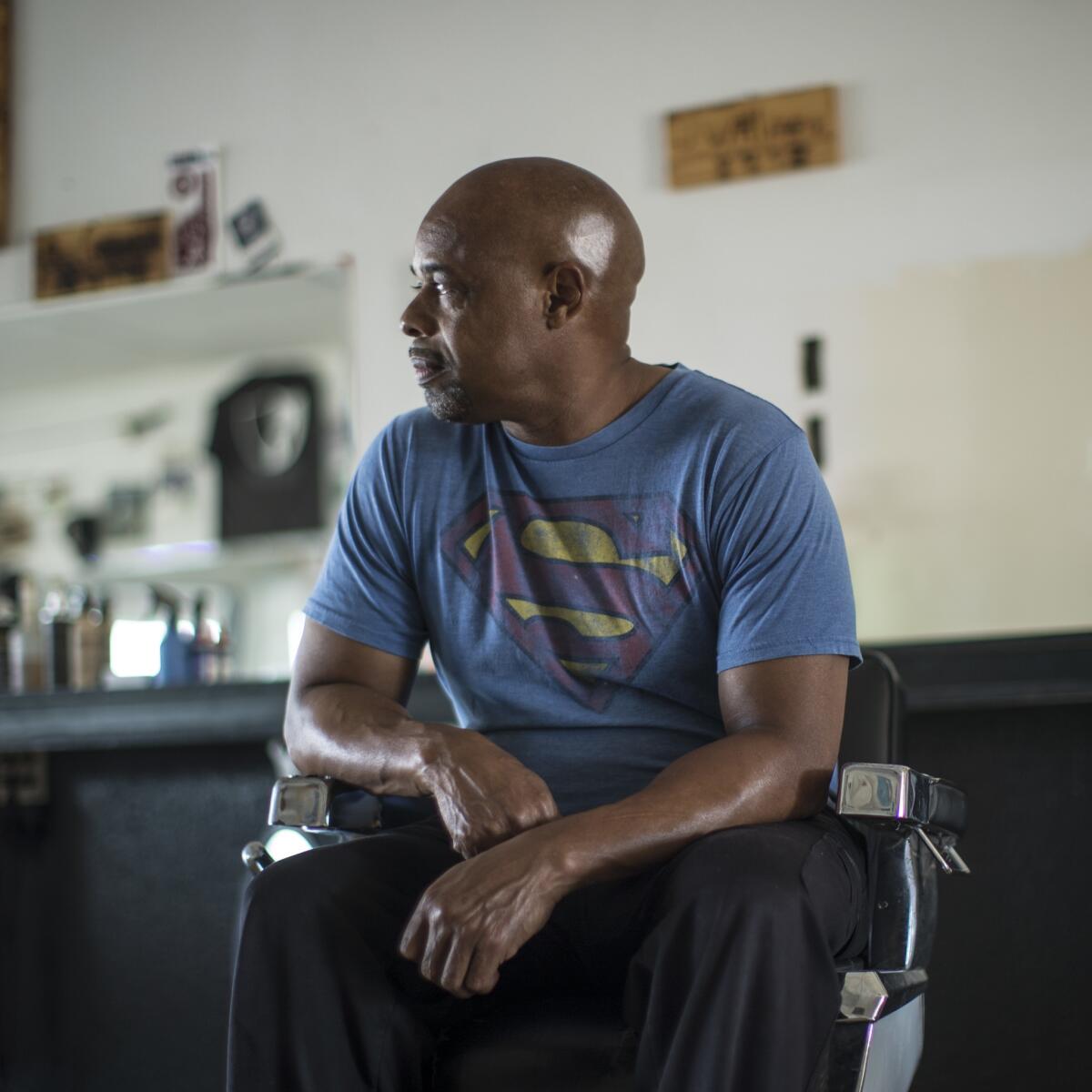 Keith Davison, owner of a barbershop in Lancaster, watched as his father was pepper-sprayed in the face by Deputy Christian Chamness, who was later accused of lying about the incident.