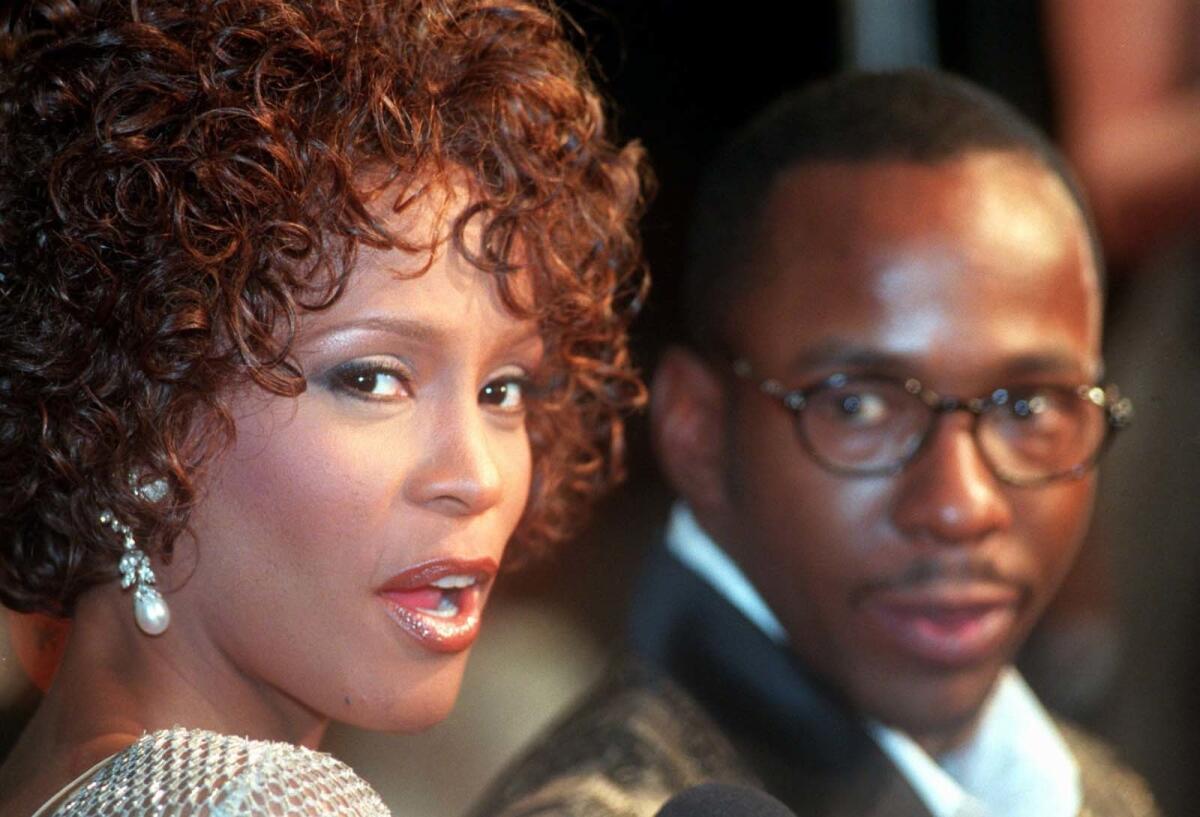 Whitney Houston and Bobby Brown in 1997.