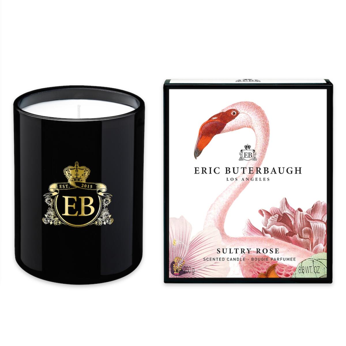 A photo of a the Sultry Rose scented candle from Eric Buterbaugh Los Angeles.