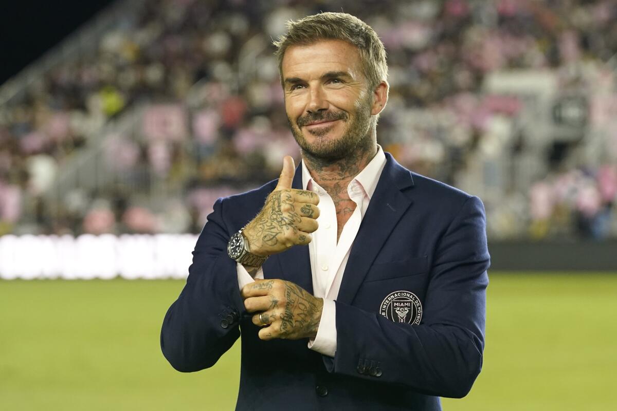 David Beckham reflects on his soccer career, mental health and meeting Posh Spice in Netflix doc - The San Diego Union-Tribune