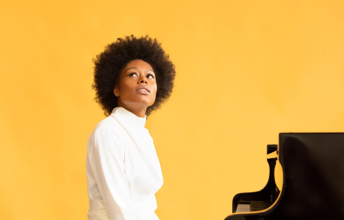 Isata Kanneh-Mason performs with the Royal Philharmonic Orchestra Jan. 19 at the Renée and Henry Segerstrom Concert Hall.