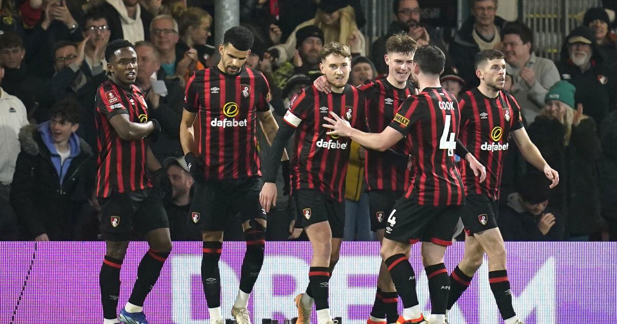 Bournemouth routs second-tier Swansea 5-0 in FA Cup to become the first team into fifth round