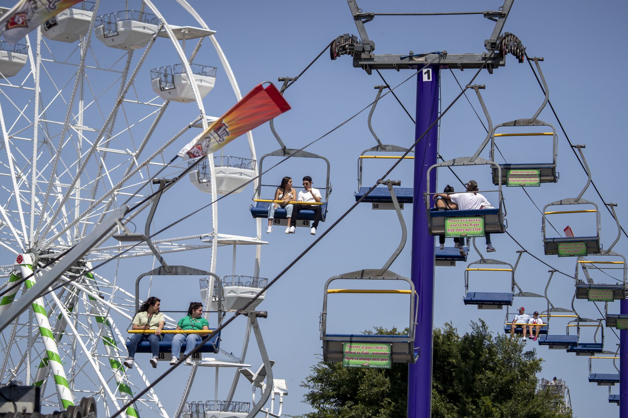  the Sky Ride and Ferris wheel 