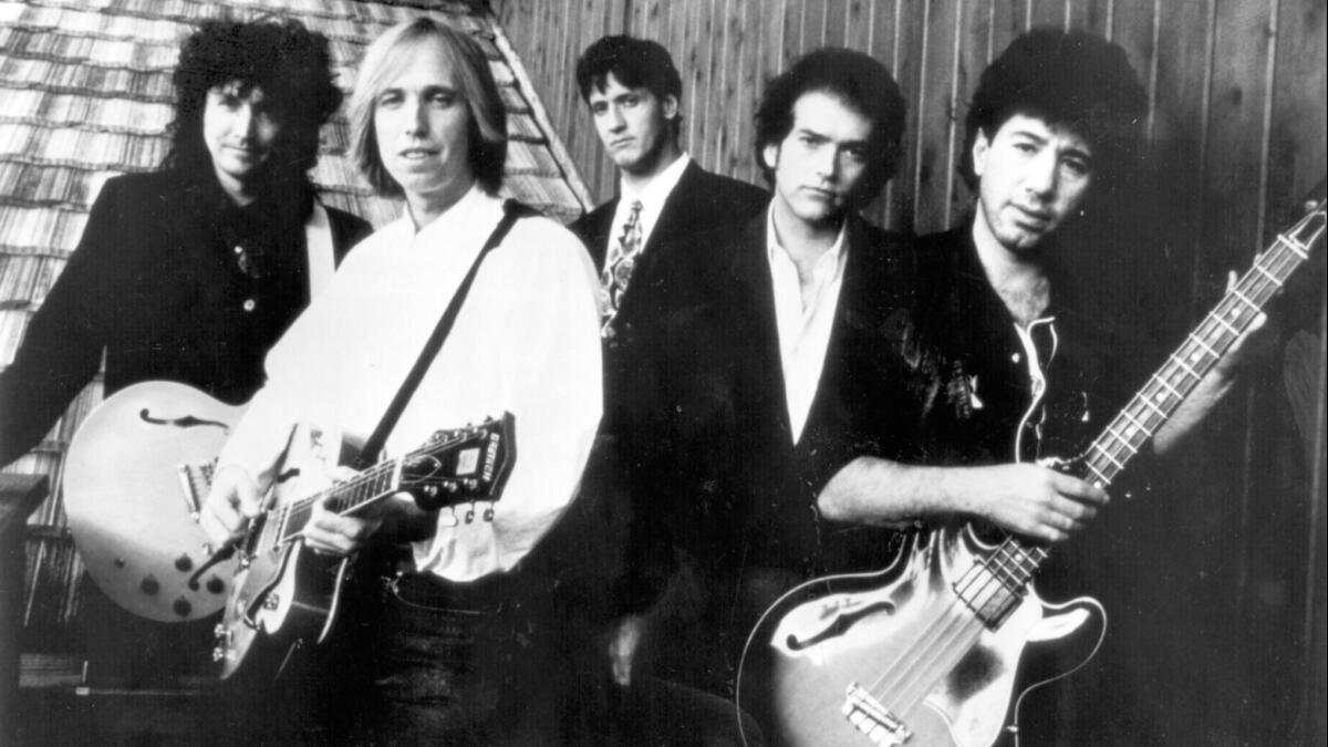 The 1993 edition of Tom Petty & the Heartbreakers included, left to right: Mike Campbell, Tom Petty, Stan Lynch, Benmont Tench and Howie Epstein.