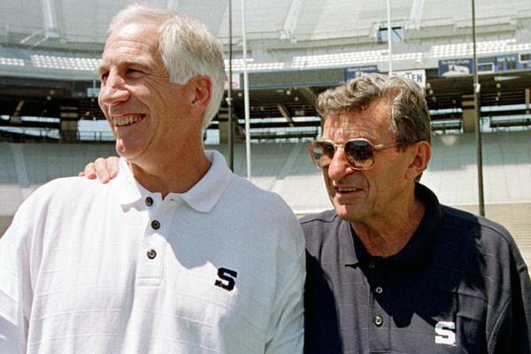 Former Penn State Coach Joe Paterno, right, and other top Penn State officials hushed up child sex abuse allegation against Jerry Sandusky more than a decade ago for fear of bad publicity, allowing Sandusky to prey on other youngsters, according to a scathing internal report issued by former FBI director Louis Freeh.