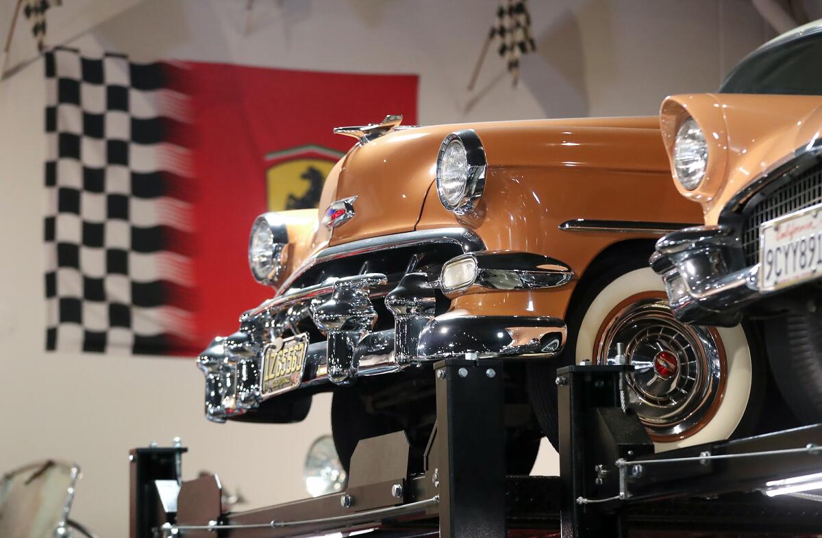 A rare copper-colored 1954 Chevy at the Marconi Automotive Museum in Tustin. 
