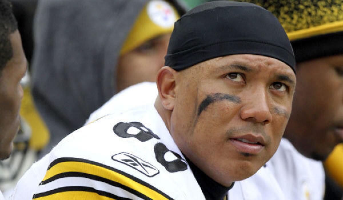 Hines Ward, shown with the Pittsburgh Steelers in 2009.