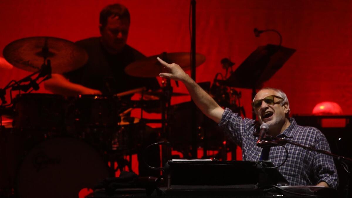 Donald Fagen performs with Steely Dan on Wednesday at the Forum.