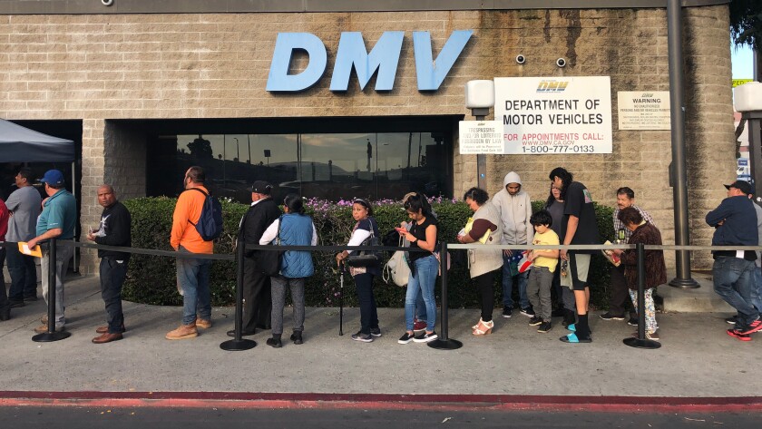 DMV office in Los Angeles