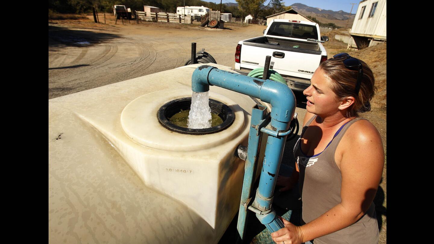 Filling water tank