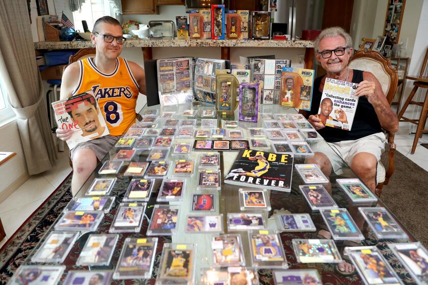 Huntington Beach residents Alex Kolosow, 70, and Alex II, 44, claim to have every Kobe Bryant card, more than 2,000 cards, along with several other Bryant-related memorabilia. This Monday, August 24, Orange County will officially name this day Kobe Bryant day in honor of the late Newport Beach resident.