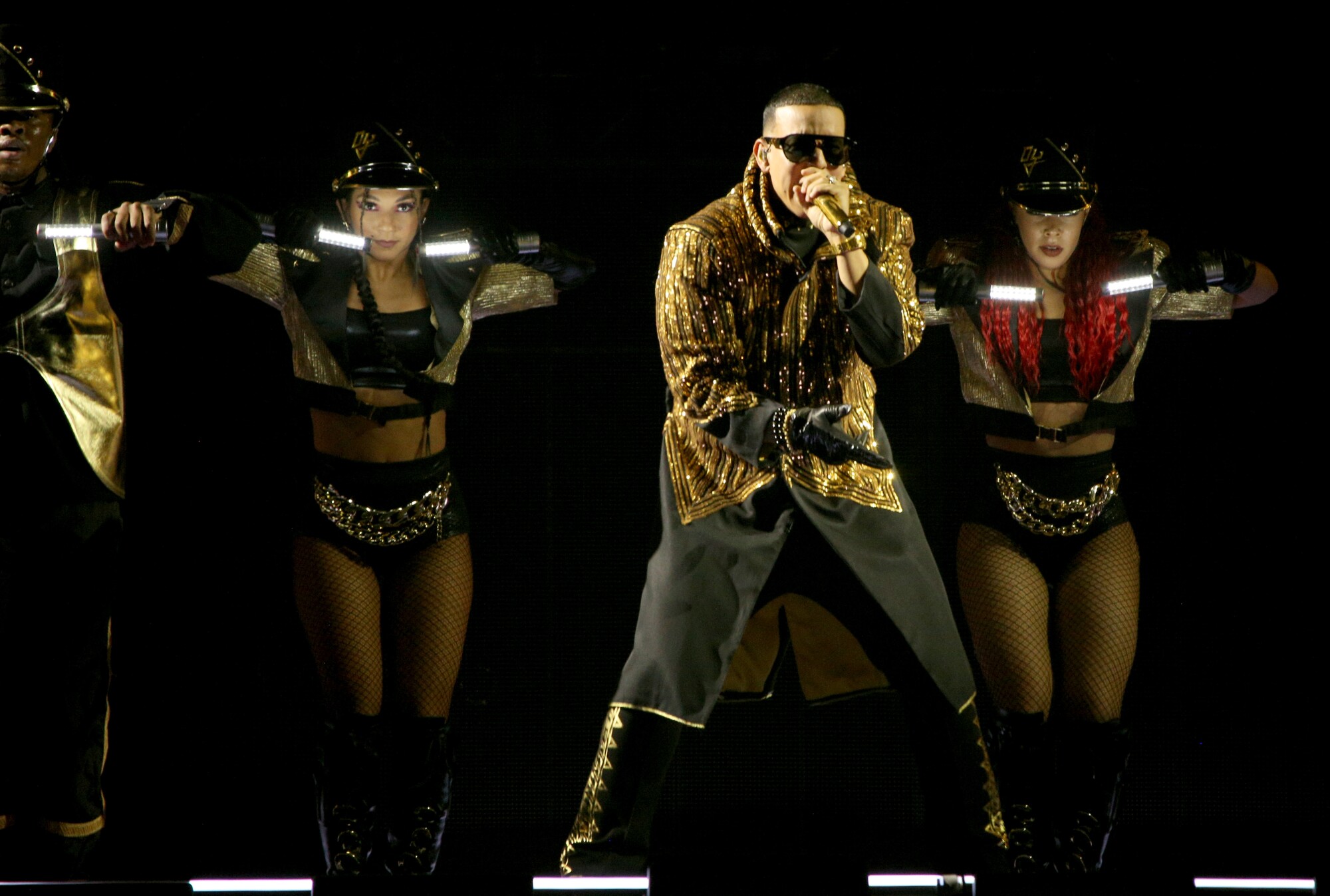 Daddy Yankee opens his first of five shows at the Kia Forum, in Inglewood on Wednesday