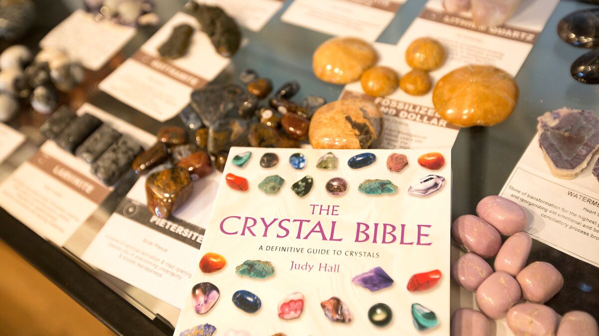 Crystals are among the most profitable of products at New Age shops.