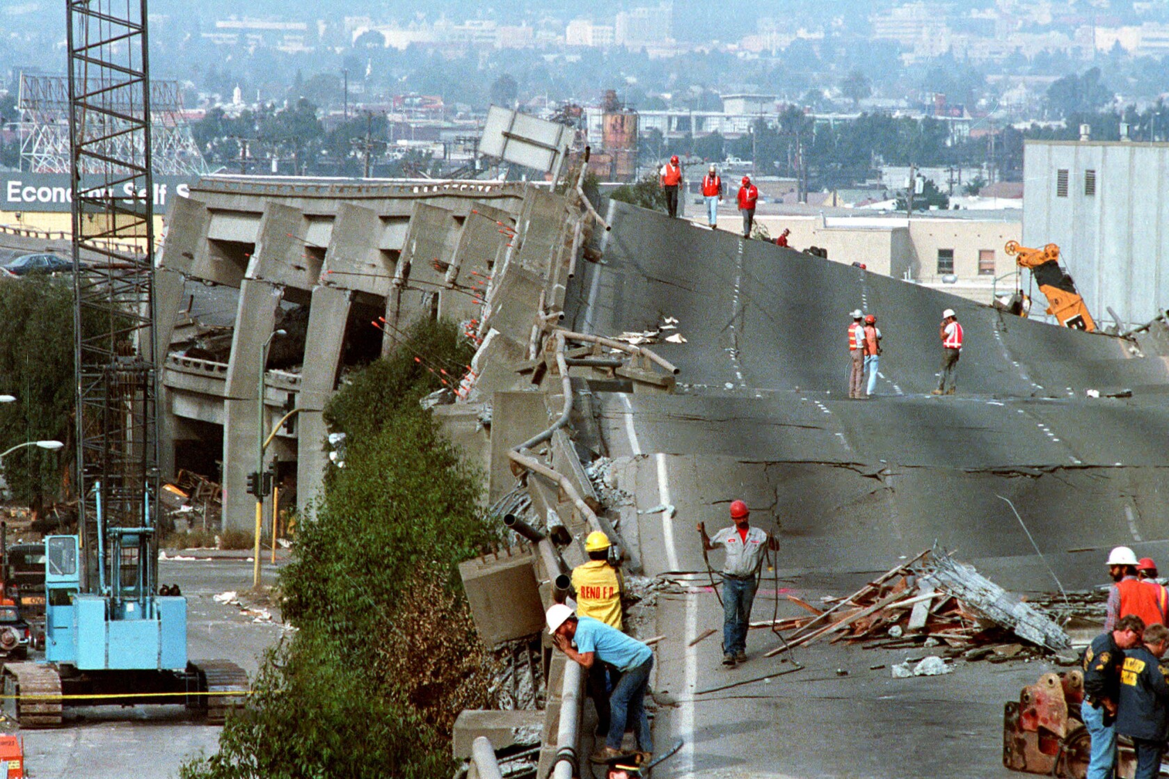 Earthquake warning prieta loma 1989 oakland interstate