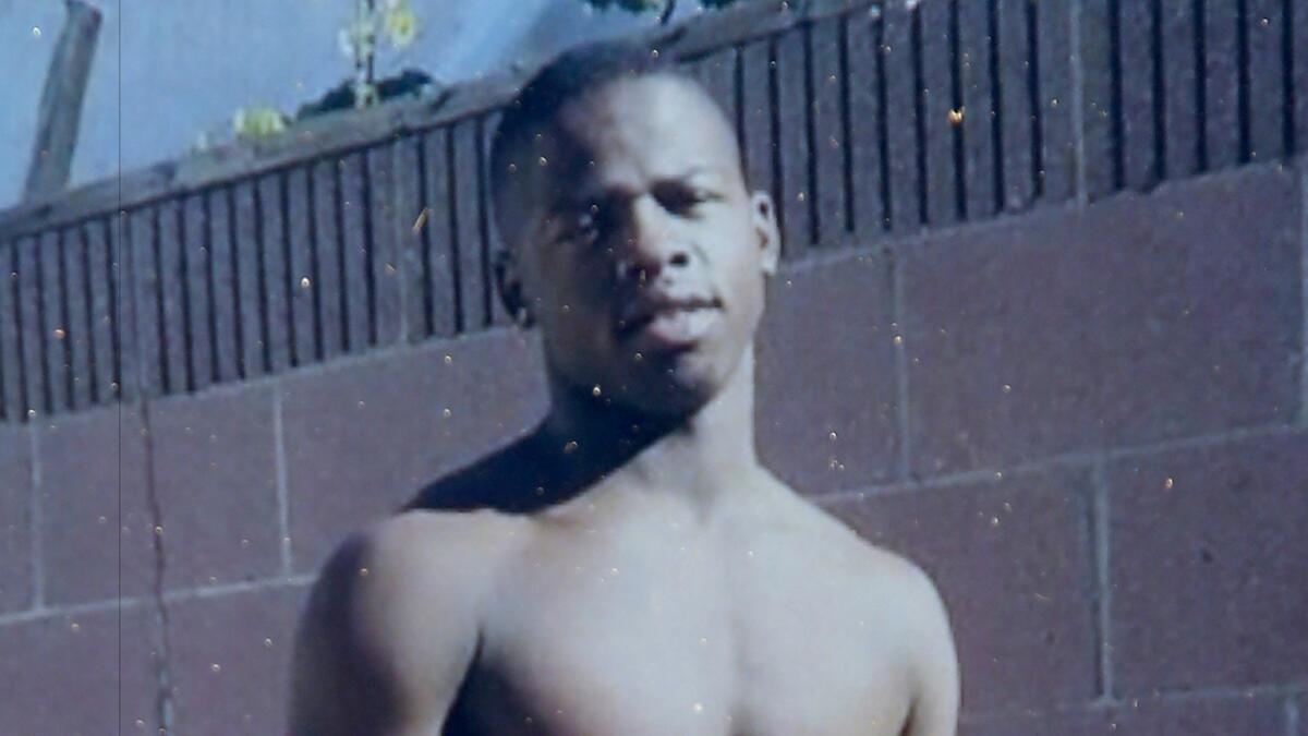 A copy photo of Carnell Snell Jr., 18, who was shot and killed by the LAPD after a brief car chase that ended in South L.A. Police suspected that Snell was driving a stolen vehicle and fatally shot him on Saturday, Oct. 1, 2016.