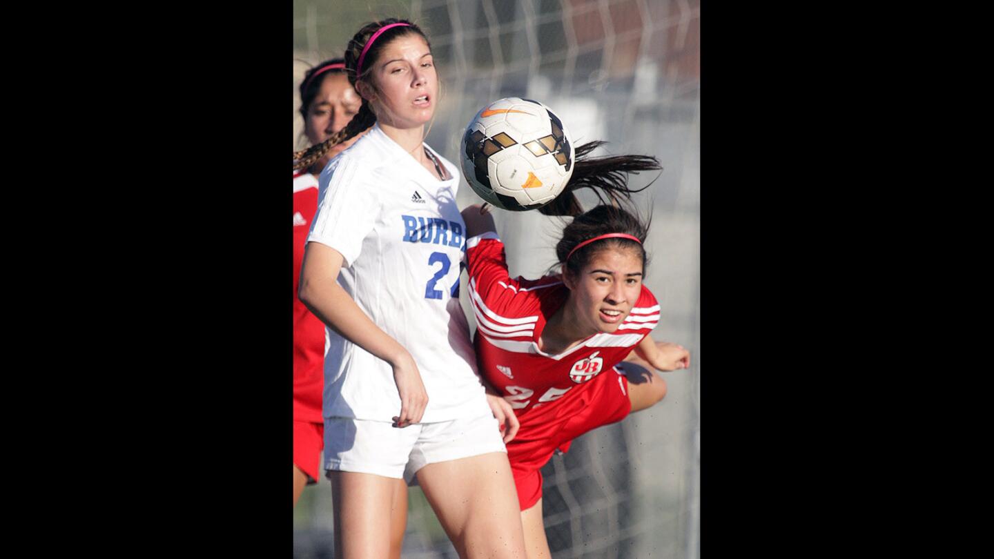 Photo Gallery: Pacific League rival girls' soccer, Burbank vs. Burroughs