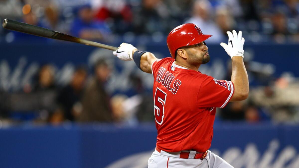 Retired Albert Pujols happy to begin new role with Angels - Los Angeles  Times
