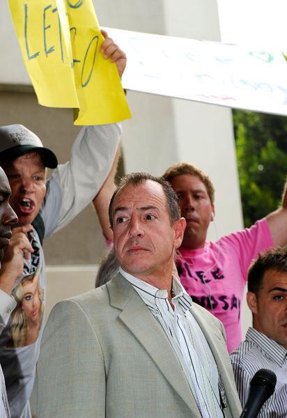 Michael Lohan departs the Beverly Hills Courthouse on July 20, 2010 in Beverly Hills, California.