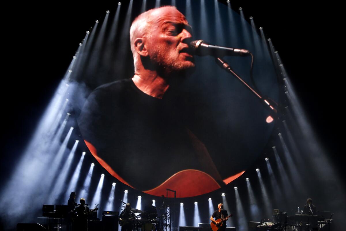 David Gilmour performs at the Hollywood Bowl on March 24, 2016, in Los Angeles.