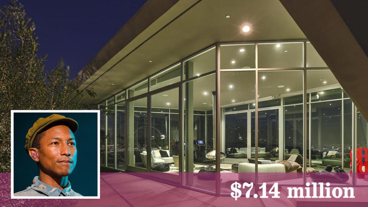 Singer Pharrell Williams has bought a contemporary home in Hollywood Hills.