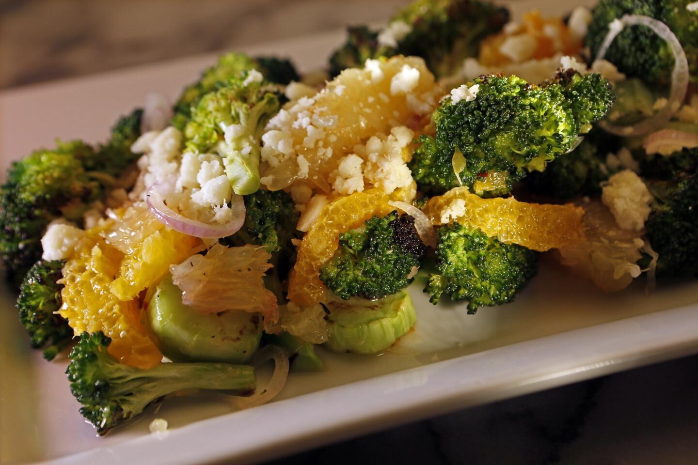 Charred broccoli salad