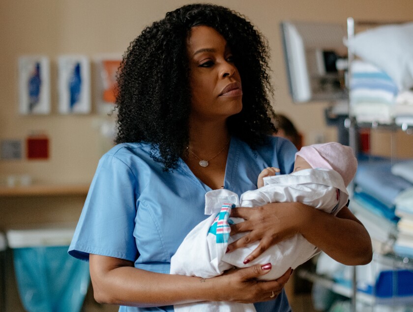 Niecy Nash in the TV movie "Stolen by My Mother: The Kamiyah Mobley Story" on Lifetime.