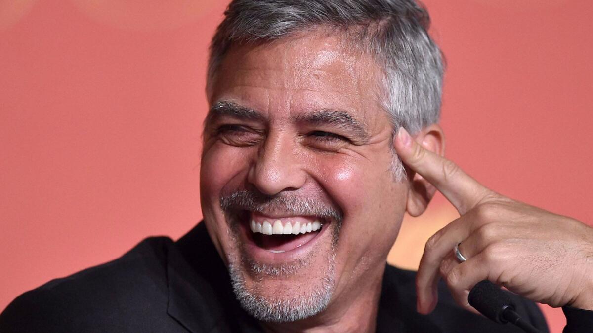 “You have to make fun of these situations," George Clooney says of the fact that Donald Trump was elected president.