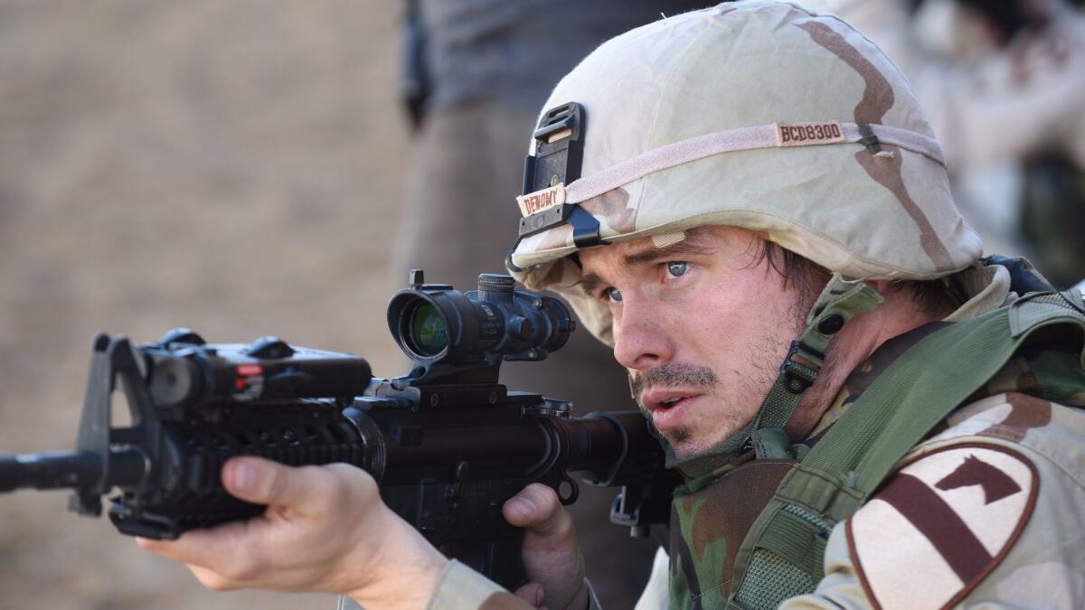 Jason Ritter portrays Capt. Troy Denomy on NatGeo's "The Long Road Home"