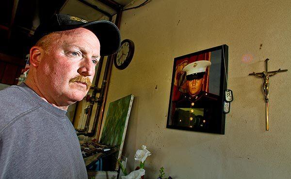 Santa Ana Police Sgt. John Centanni, 51, at his home in Yorba Linda, reflects on the death of his son, Rick, a 19-year-old Marine lance corporal killed by a roadside bomb in Afghanistan.