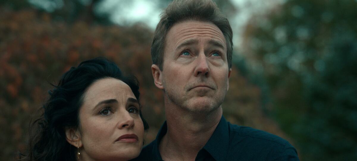 Edward Norton's character warns against what he sees as the dangers of geoengineering.