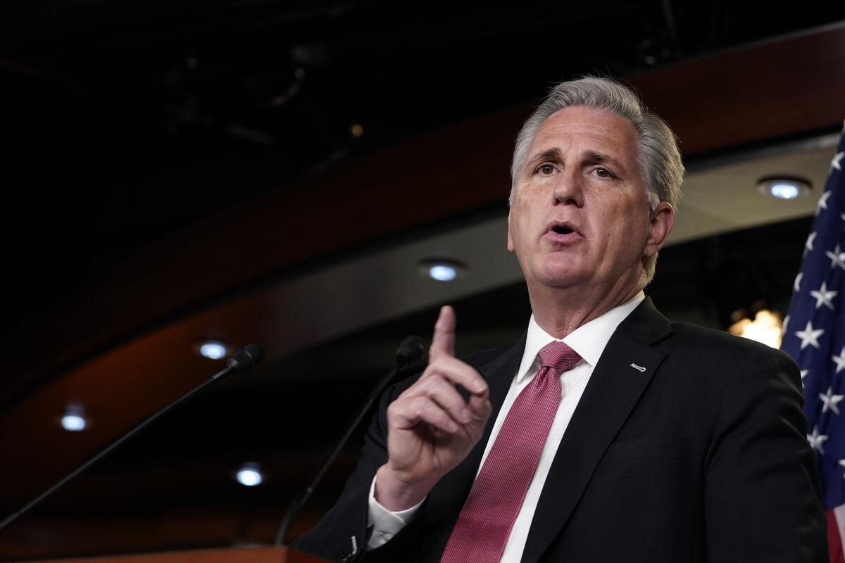 Minority Leader Kevin McCarthy