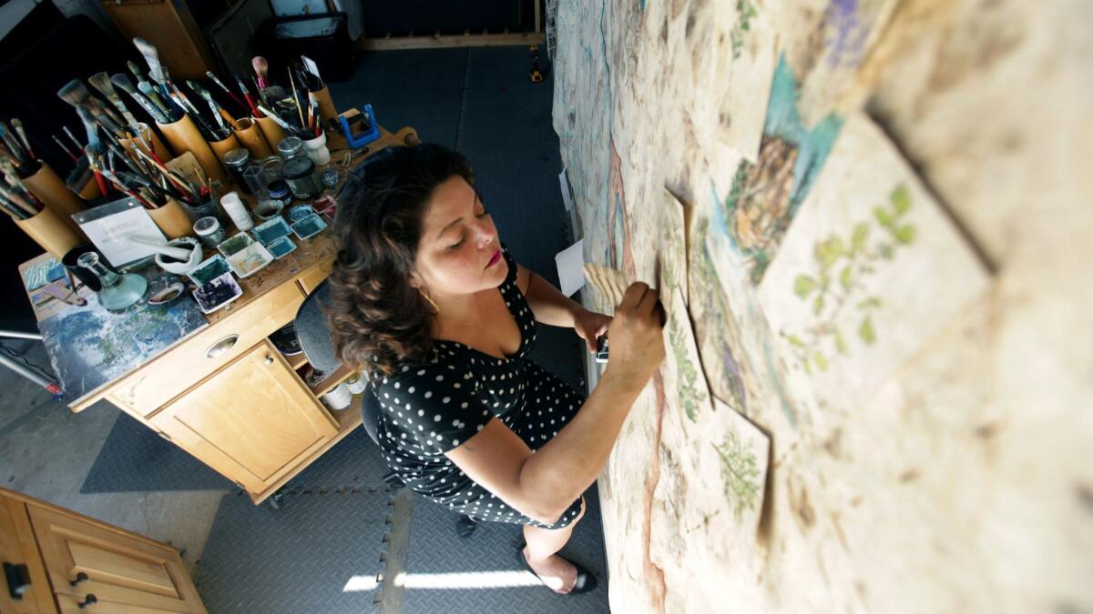 Sandy Rodriguez in her Los Angeles studio