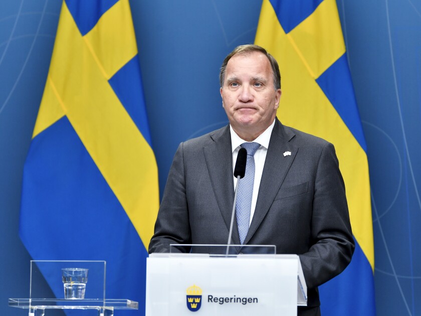 Sweden's Prime Minister Stefan Lofven 