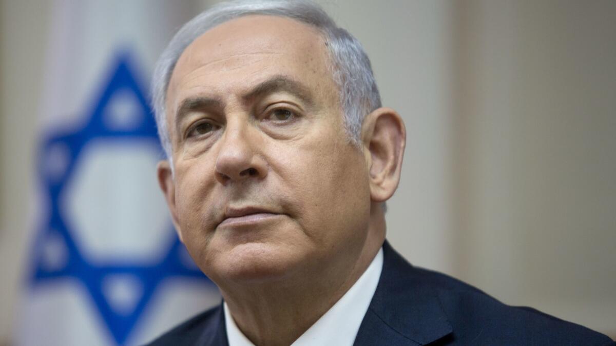 Israeli Prime Minister Benjamin Netanyahu is seen in Jerusalem on July 29.