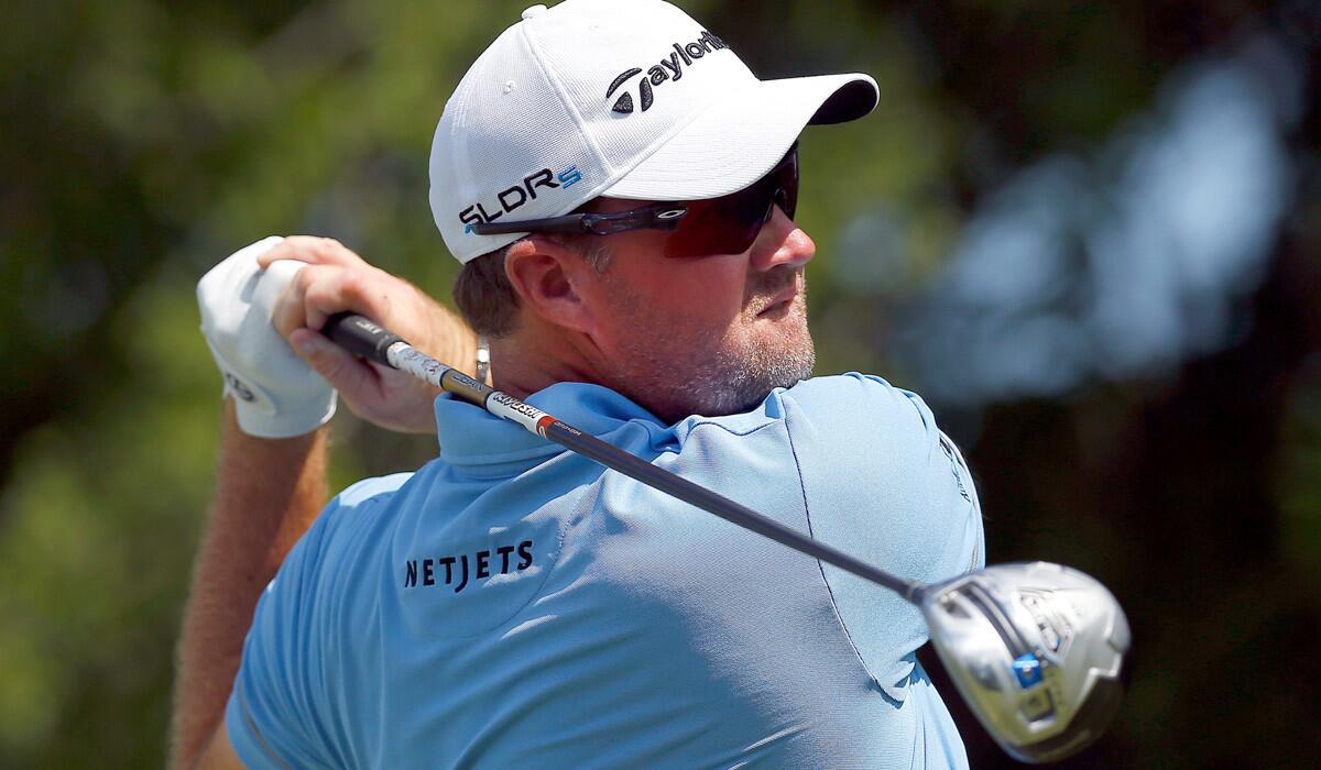 Peter Hanson shot a 30 on the front nine during the opening round of the Byron Nelson Championship at the TPC Four Seasons Resort on Thursday.