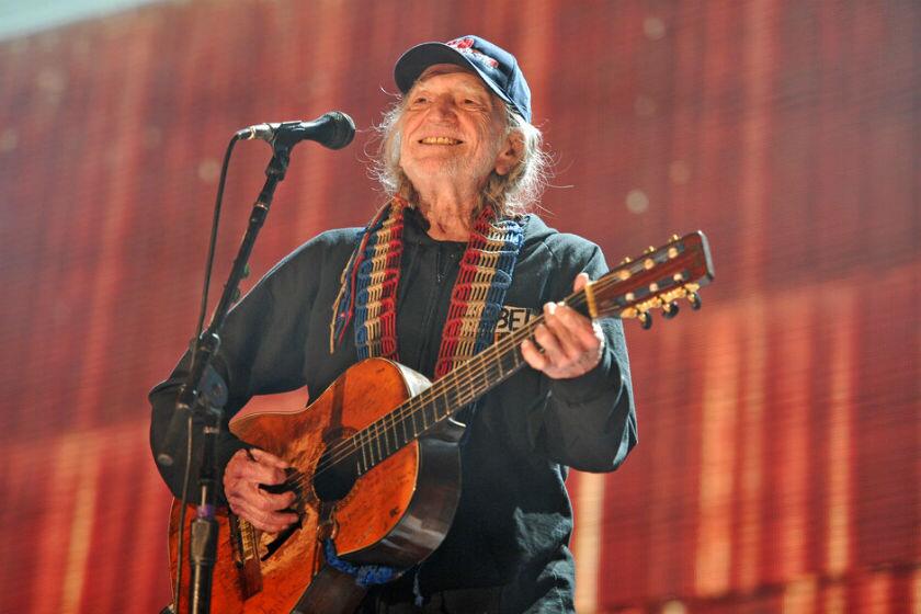 Willie Nelson performs at Farm Aid 30 at Northerly Island in Chicago in 2015.