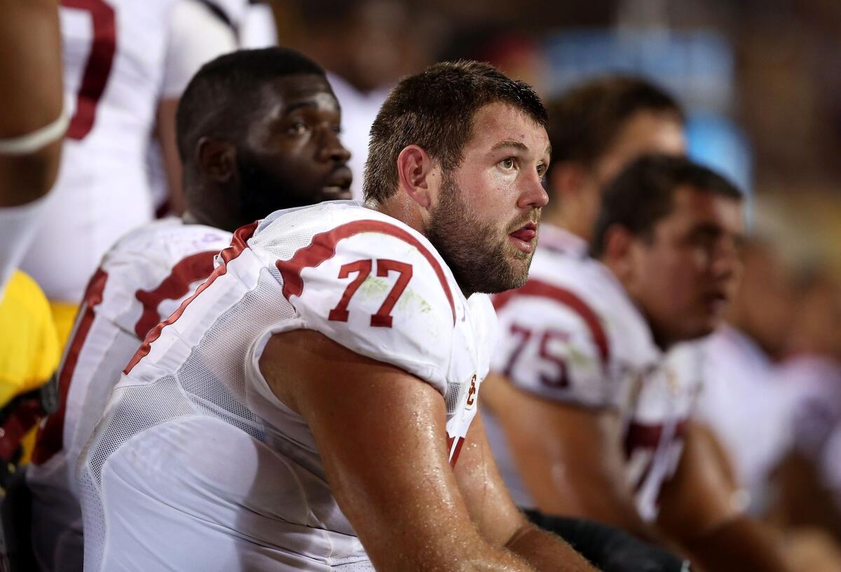 USC offensive tackle could be back on the field Saturday when the Trojans play California.