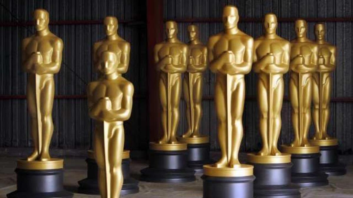 Oscar statuettes prepare to go to their new homes.