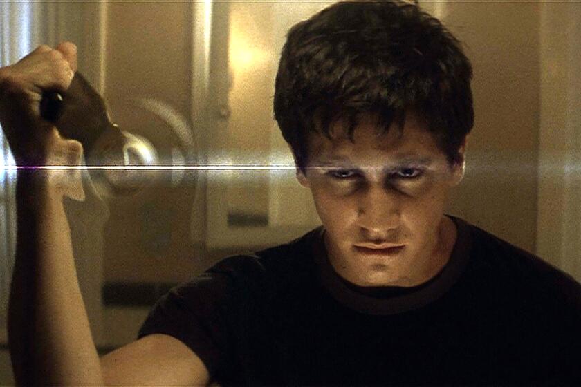 Jake Gyllenhaal in the 2004 director's cut of the 2001 movie "Donnie Darko." The film has been restored and is getting a new theatrical release.