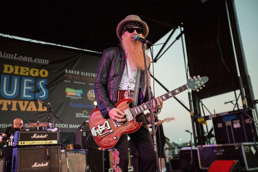 Billy F. Gibbons at the 2018 San Diego Blues Festival,  Sept. 8, 2018