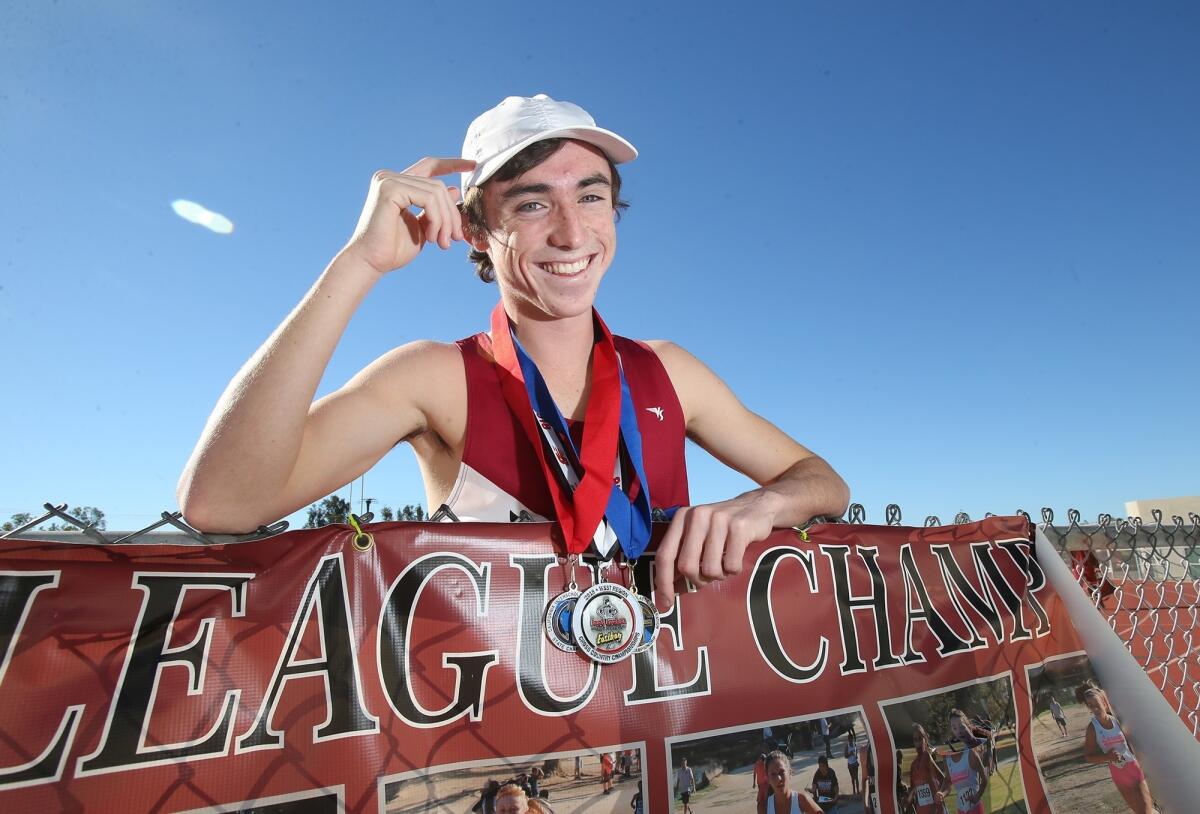 Ryan Smithers took second in the CIF State Division IV race and led Laguna Beach High to the state title in 2018.