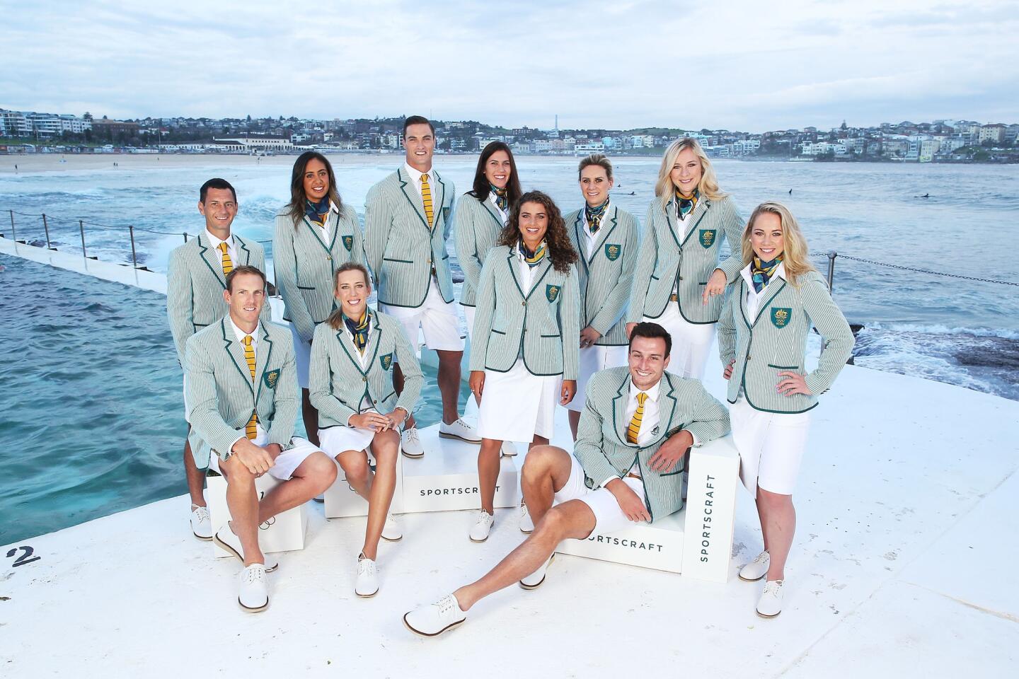 The look of Australia's Sportscraft-designed opening ceremony uniforms is inspired by the outfits worn by the Aussie team in the 1924 Paris Olympics.